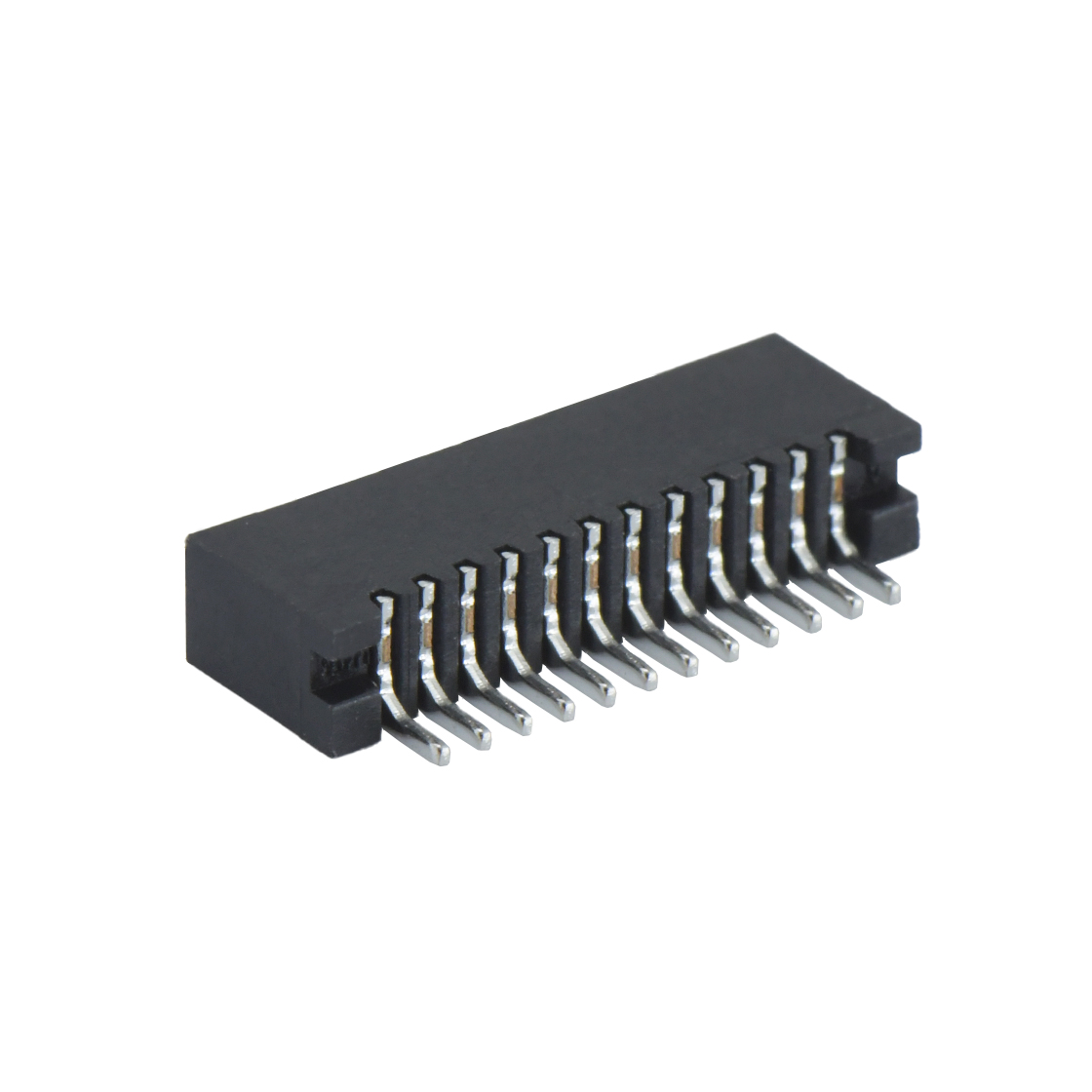 F1005 FPC FFC连接器Pitch 1.00mm 90° C型卧贴 12Pin黑色